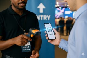 QR code event ticketing system