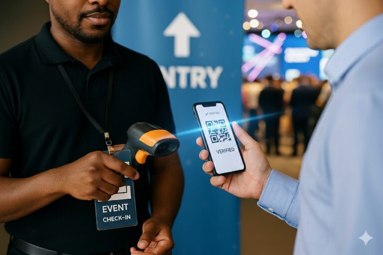 QR code event ticketing system