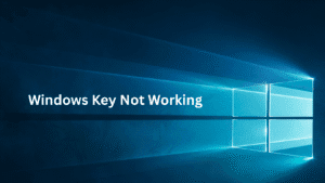 windows key not working