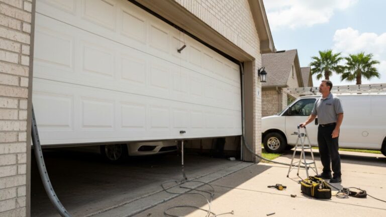 Which Problems Require a Houston Garage Door Service Call?
