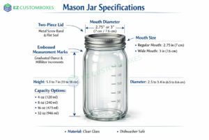 mason jar specifications