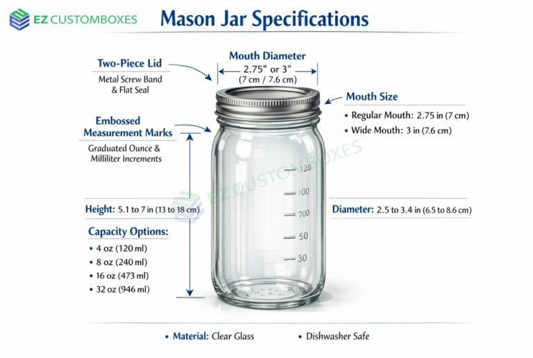 mason jar specifications