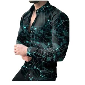 black and green dress shirt