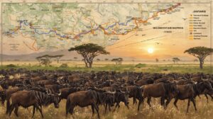 map wildebeest migration