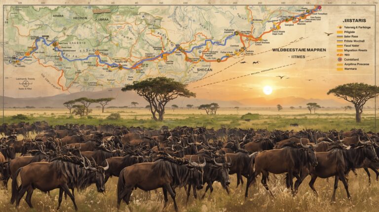 map wildebeest migration