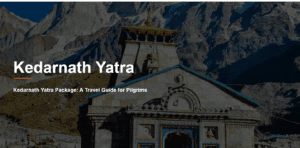 Kedarnath Yatra Tour Package