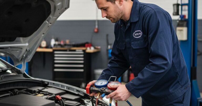 Replacing a dirty cabin air filter with a clean new one to maintain vehicle air conditioning performance in 2026