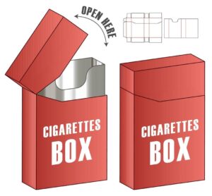 Paper cigarette Box Template