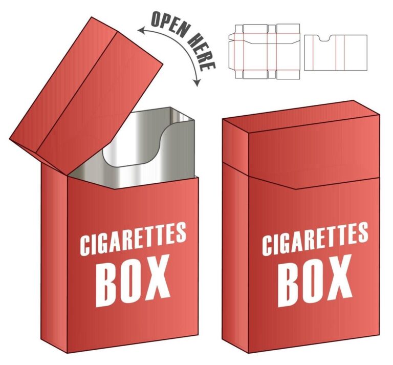 Paper cigarette Box Template