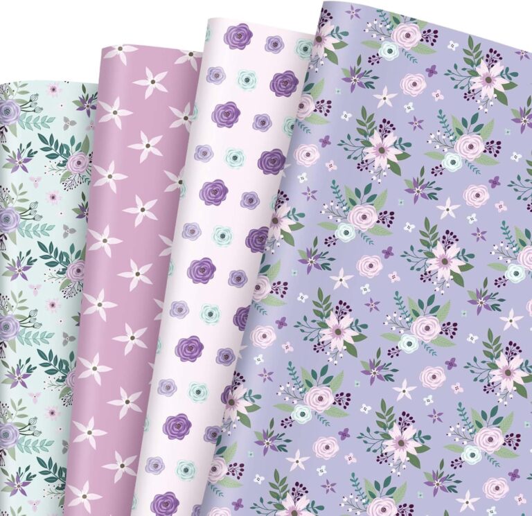 Flower wrapping paper